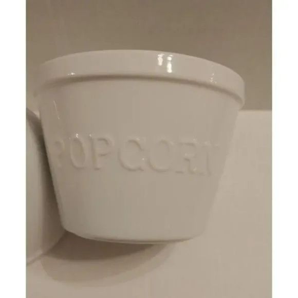 🐮Better home & garden Pop Corn Bowl small ceramic porcelain set of 2 - Picture 3 of 7